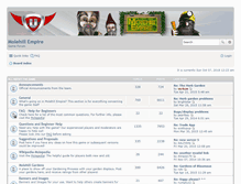Tablet Screenshot of board.molehillempire.com